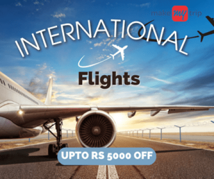 makemytrip  Upto Rs 5000 OFF on All International Flights