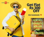 Get Flat Rs 300 OFF Per Passenger For All Domestic Routes Per Booking