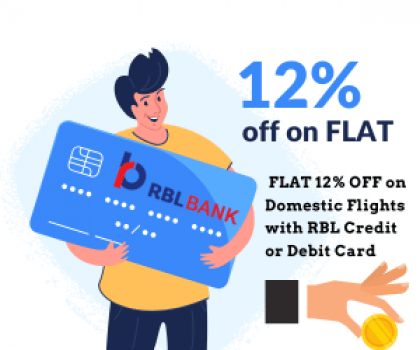 makemytrip FLAT 12% OFF on Domestic Flights with RBL Credit or Debit Card