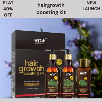 WOW-Rosemary with Biotin Hair Care Kit - 3 Step Solution for Hair Fall - 700 ml