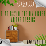 VAAREE – FLAT RS200 OF ON ORDER ABOVE 1499