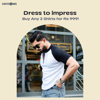Buy Any 2 Shirts for Rs 999!