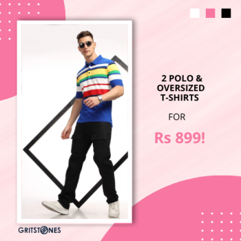 2 Polo & Oversized T-shirts for Rs 899!
