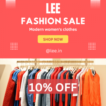LEE offer 10% off on women's ware