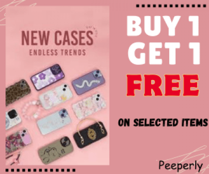 Peeperly,Buy1, get1 free on selected items