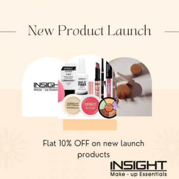 Insight Cosmetics -Flat 10% OFF on new launch products