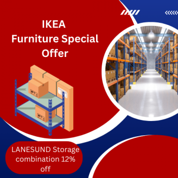 IKEA LANESUND Storage combination 12% off