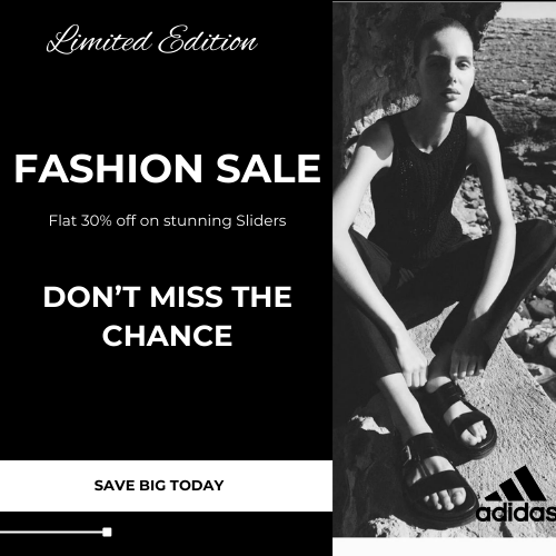 ADIDAS-Flat 30% off on Sliders