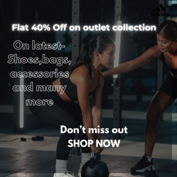 adidas-Flat 40% Off on outlet collection