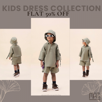 “Stylemati Kids – Little Looks, Big Savings! Up to 50% Off.”