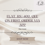 Flat RS/-400 off on First Order Via app