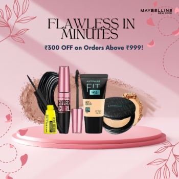 Maybelline New York - Extra ₹300 OFF on Orders Above ₹999!