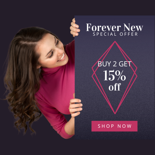 Shop 2 items at Forever New, Enjoy 15% Off your order!