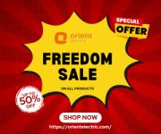 Orient Electric Freedom Special Sale - Up To 50% OFF On All Products