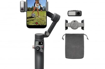DJI Osmo Mobile 8 Gimbal Stabilizer for Phone, Native Tracking with Audio & Lighting, 360° Pan Rotation