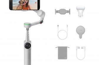 Insta360 Flow 2 Pro Creator Bundle Gray - for Foldable AI Phone Gimbal, Dockkit, 360º Pan Tracking, Free Tilt Mode