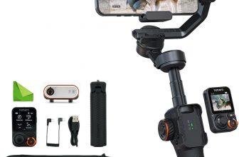 hohem Isteady M7 3 Axis Gimbal Stabilizer for iPhone and Smartphone W/AI Tracking,Detachable Touchscreen