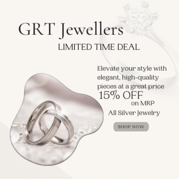 GRT Jewellers- Get 15% OFF on Silver Jewelry