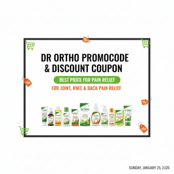 Dr Ortho promocode discount coupon best price pain relief products