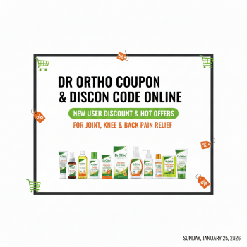 Dr Ortho coupon code online new user discount hot offers pain relief products