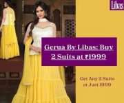 Libas Gerua By Libas: Buy 2 Suits at ₹1999