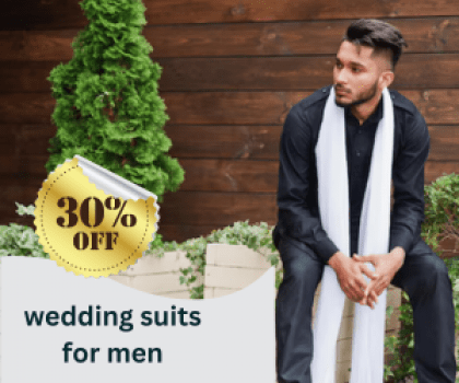 buy now wedding suits for men get 30% off.