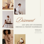 Hurry! Get 40% Off Stunning Dresses & Trendy Handbags!👜👗