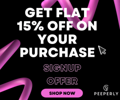 Signup Offer - Get Flat 15% OFF On Your Purchase