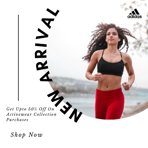 ADIDAS-Get Upto 50% Off On Activewear Collection Purchases