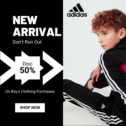 ADIDAS—Get Up to 50% Off On Boy's Clothing Purchases
