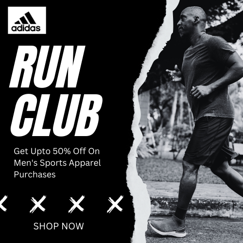 ADIDAS-Get Upto 50% Off On Men's Sports Apparel Purchases