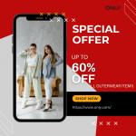 ONLY-60% off All Outwears!