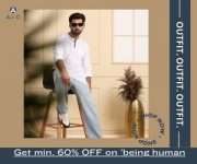 Ajio Get min. 60% OFF on 'being human'