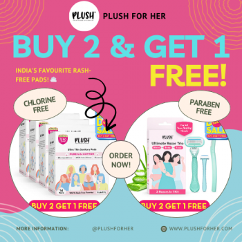 Plushforher : Pick Any 3 Products and Get the 3rd One Free