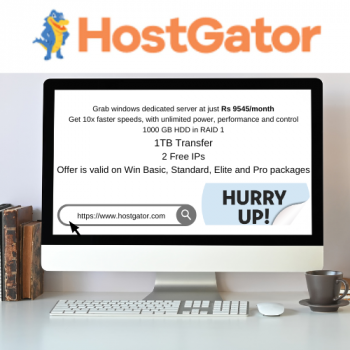 Hostgrator Windows Dedicated Server Starting at Rs 9545/month