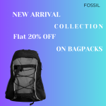 Flat 20% OFF On Purchase Of Fossil Bagpacks