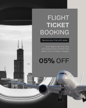 Enjoy up to 5% discount on all flights- offer available daily