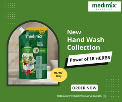 Medimix Ayurveda Natural Protect Hand Wash with 18 Herbs At just RS.99/-