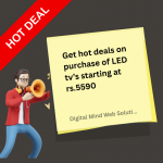 Croma summer deal- Get best deals at Led TV’s at rs.5590 and other offers