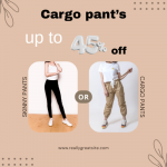 Grab Flat 45% OFF On Cargo Pants