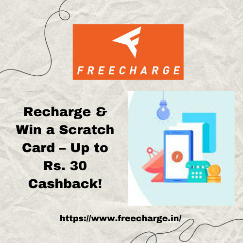 Recharge & Win a Scratch Card โ Up to Rs. 30 Cashback!