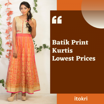Batik Print Kurtis @ Lowest Prices