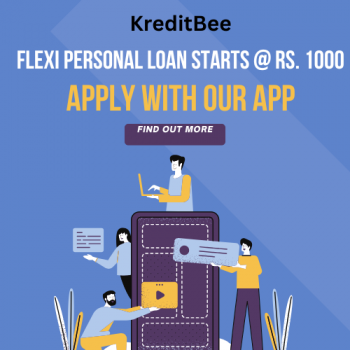KreditBee Flexi Personal Loan Starts @ Rs.1000