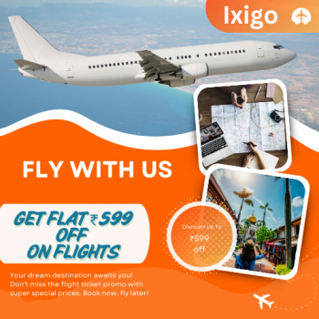 Ixigo Get Flat ₹599 Off On Flights Via MobiKwik