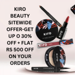 Kiro Beauty Sitewide Offer-Get Up o 30% OFF + Flat Rs 500 OFF On Your Orders