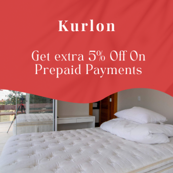 kurlon - Get EXTRA 5% OFF on prepaid payments