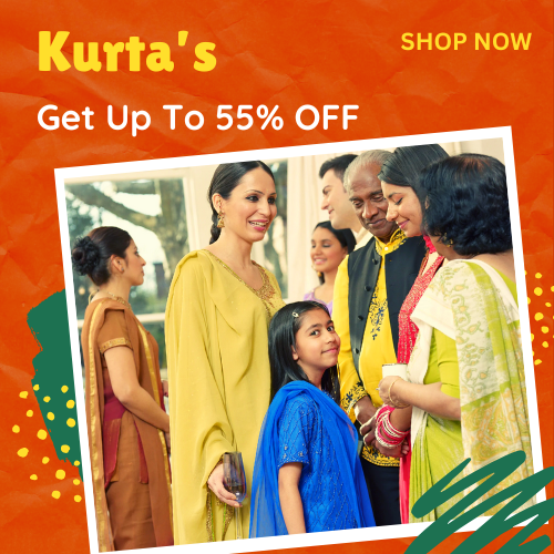 Get Up To 55% OFF Kurtas