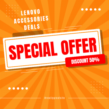 Lenovo Accessories Offer- Upto 50% Off