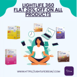 Enjoy health with Lightlife 360's Sustainable Plan including 170 Pre-Meal Sachets + 30 Meal Replacement Sachets 7 - Nutritionist Counselling 4 - Fitness Coach Counselling, Premium App Access
