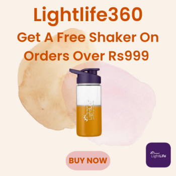 Now healthy life with a mix and shake with Lightlife360 get A Free Shaker On Orders Over Rs 999